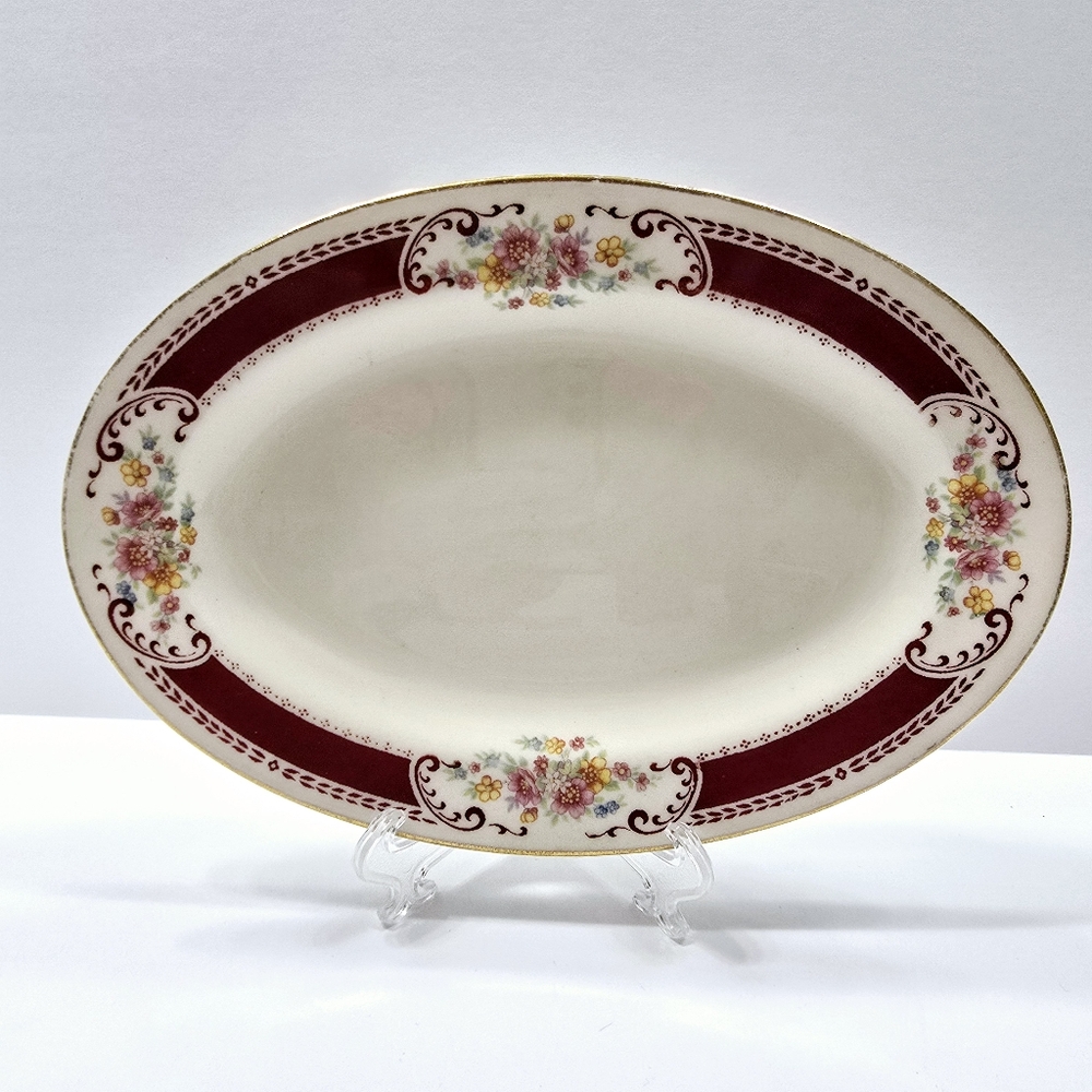 Homer Laughlin Vintage 9inch Oval Serving Platter B56N6‎